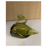 HAND BLOWN GLASS SWAN