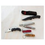 ASSORTED KNIVES VICTORINOX APPEARS UNUSED CRKT