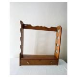 RIFLE RACK WITH REMOVEABLE DRAWER ON BOTTOM WALL