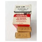 28 ROUNDS OF SPEER LAWMAN 38 SPL +P AMMO WITH 50