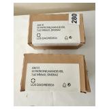 2 BOXES SEALED BELIEVED TO BE BLANKS FOR 7.62