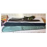 5 RIFLE CASES SOFT AND A FANNY PACK CAMO STYLE