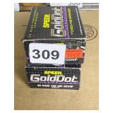2 FULL BOXES OF 40 ROUNDS TOTAL SPEER GOLD DOT