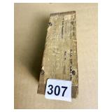 VERY OLD WOOD BOX OF 20 ROUNDS OF 45 ACP AMMO