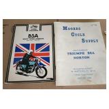 2 BOOKLETS ON BSA MOTORCYCLES 1963-72