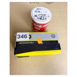 490 CAL LEAD BALL AMMO WITH BLACK POWDER CAN AND