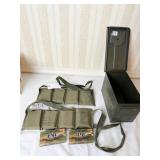 120 ROUNDS OF 5.56 AMMO 2 CHARGERS 2 BANDOLEERS