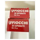 FIOCCHI 38 SUPER AUTO 129 GR AMMO 100 ROUNDS