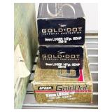 90 ROUNDS OF SELF DEFENSE SPEER GOLD DOT AMMO