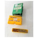 7 LOADED ROUNDS OF 220 SWIFT 11 EMPTIES WITH A