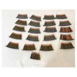 205 ROUNDS OF 7.62 AMMO ON STRIPPER CLIPS