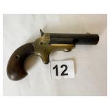 SINGLE SHOT COLT PISTOL FRAME IS BRASS AND BARREL
