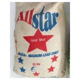 UNOPENED CHILLED LEAD SHOT 25 LBS.