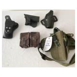 ASSORTED KYDEX AND NYLON HOLSTERS FOR MIS SIZED