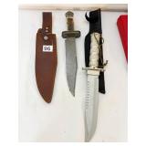 2 LARGE KNIVES US GENERAL SURVIVAL KNIFE AND