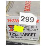 T22 WINCHESTER 40 GRAIN TARGET 22LR AMMO SEALED
