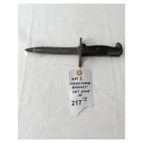 WW1 SPRINGFIELD BAYONET CUT DOWN IN WW2