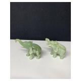TWO STONE ELEPHANTS