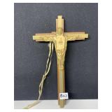 BRONZE ON OAK CROSS