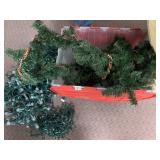 2 LARGE BOXES OF LIGHTS AND GARLAND