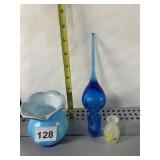 MCM BELIEVE BLANCO GLASS STOPPER AND BLUE AND