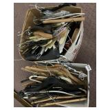 2 BOXES VARIOUS HANGERS