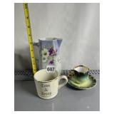 MADE IN GERMANY DEMITASSE CUP/SAUCER, HAND