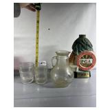 PGA BEAM DECANTER NO LID, GLASS PITCHER AND