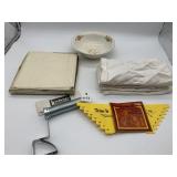 IRISH LINEN NAPKINS, LIMOGE BOWL, TRIM-IT, ETC.