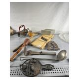 IRON TRIVET, FOOD SLICER, VINTAGE KITCHEN