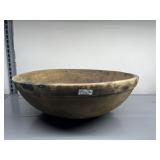 LARGE ANTIQUE WOODEN BOWL