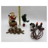 CHRISTMAS MUSIC BOX, ANGEL CHOIR WOOD MINIATURE