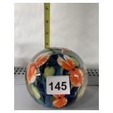 OVERSIZED PAPERWEIGHT SIGNED ON BASE LOTTON