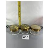 DRESSER BOXES GLASS W/ LIDS