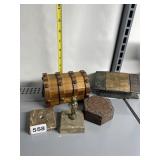 WOOD CHEST, TRINKET BOXES