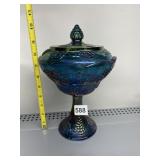 INDIANA GLASS HARVEST GRAPE BLUE CARNIVAL