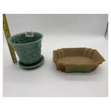 HAND MADE IN JAPAN PLANTER WITH CRAZING AND