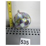 ART GLASS MULTICOLORED ORNAMENT