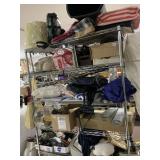 CART LOT INC FISH BOWLS, WASTE BASKET, LARGE POT,