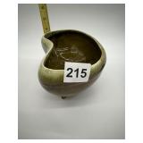 GREEN DRIP GLAZE BEAN SHAPED PLANTER