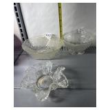3 PIECES INCLUDING HOFBAUER CRYSTAL BOWL