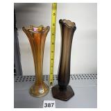 SWUNG GLASS  VASE BUD VASES