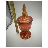 CARNIVAL GLASS MARIGOLD CANDY DISH