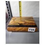 LACQUER FOOTED BOX MADE IN ITALY