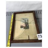 WALLACE NUTTING PICTURE HAS CRACKED GLASS ON