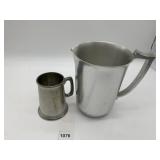 PEWTER KENSINGTON PITCHER, SHEFFIELD ENGLAND