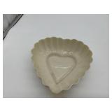 BELLEEK HEART 2" H X 6 W X 6.5