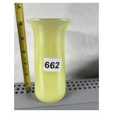 YELLOW SATIN FINISH VASE