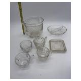 ICE BUCKET, DIVIDED SERVING DISH, PUNCH CUPS,