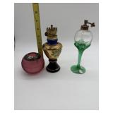 ANTIQUE OIL LAMP VASE ETCETERA